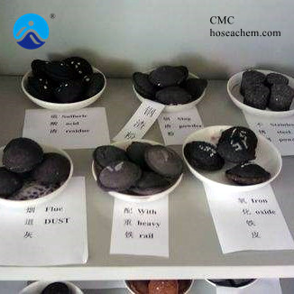 Application of mineral powder pellet binder sodium carboxymethyl cellulose