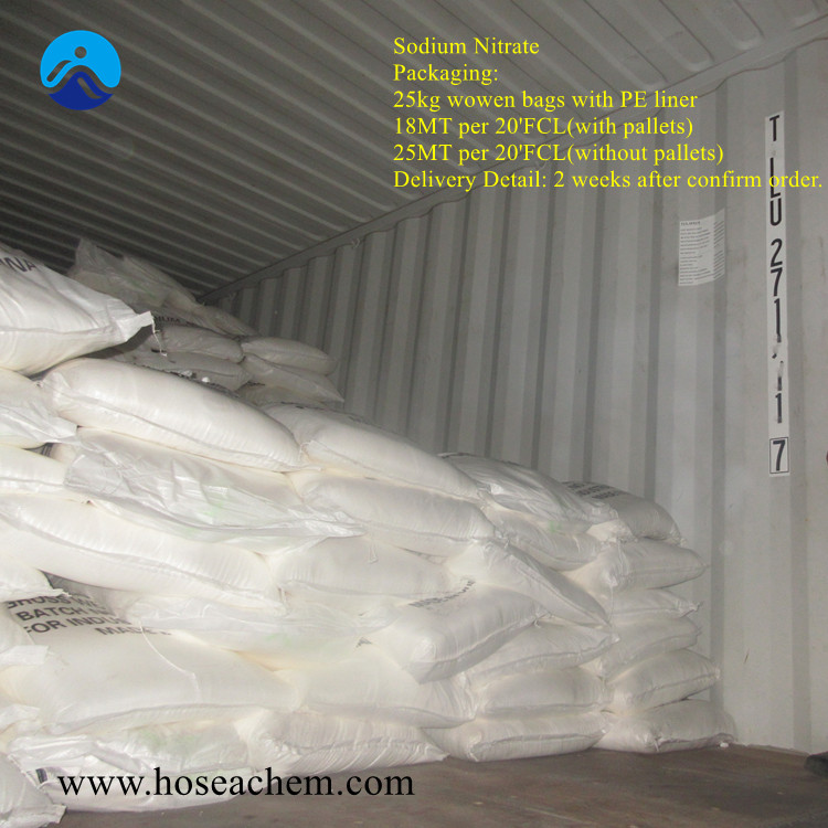 Deliver, Shipping And Serving of Sodium nitrate
