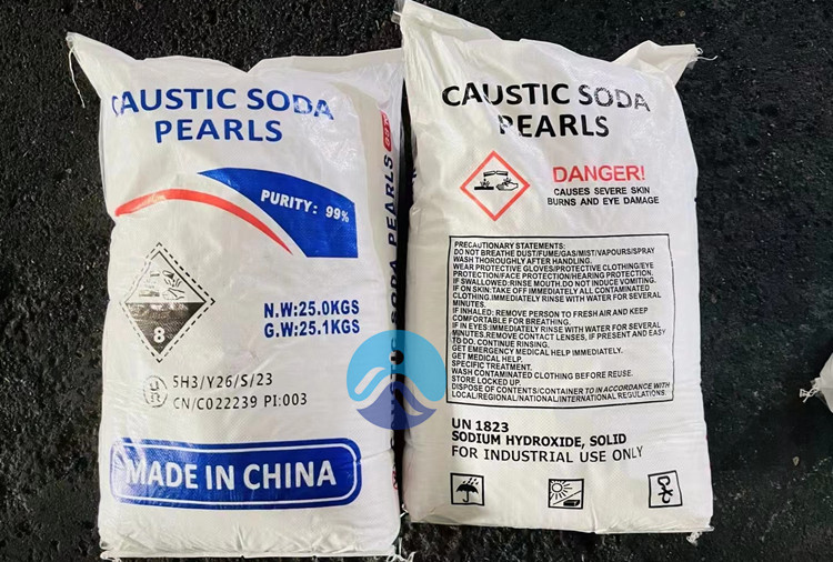 The export packaging pictures of Caustic Soda Pearls-Hosea Chem