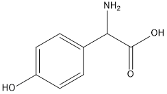 4-Hydroxyphenylglycine, CAS 938-97-6 Chemical structure, Molecular Formula C8H9NO3 4-Hydroxyphenylglycine, CAS 938-97-6 Chemical structure, Molecular Formula C8H9NO3
