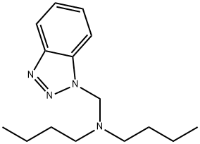 N,N-Dibutyl-1H-benzotriazole-1-methylamine, CAS 15497-45-7, Metal deactivator T551, Chemical structure, Molecular Formula C15H24N4 N,N-Dibutyl-1H-benzotriazole-1-methylamine, CAS 15497-45-7, Metal deactivator T551, Chemical structure, Molecular Formula C15H24N4