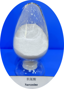 Sarcosine, CAS 107-97-1, Appearance: colorless or white to yellow crystal or powder Sarcosine, CAS 107-97-1, Appearance: colorless or white to yellow crystal or powder