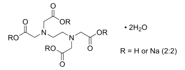 Ethylenediaminetetraacetic acid disodium salt dihydrate, CAS 6381-92-6, EDTA-2Na, Molecular Formula: C10H14N2Na2O8 · 2H2O Ethylenediaminetetraacetic acid disodium salt dihydrate, CAS 6381-92-6, EDTA-2Na, Molecular Formula: C10H14N2Na2O8 · 2H2O