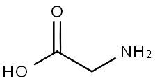 Glycine, CAS 56-40-6, Molecular Formula: C2H5NO2 Glycine, CAS 56-40-6, Molecular Formula: C2H5NO2