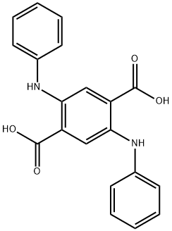 2,5-Dianilinoterephthalic Acid, CAS 10109-95-2, Molecular Formula: C20H16O4N2 2,5-Dianilinoterephthalic Acid, CAS 10109-95-2, Molecular Formula: C20H16O4N2