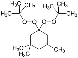 1,1-Di-(tert-butylperoxy)-3,3,5-trimethylcyclohexane, CAS 6731-36-8, Molecular Formula: C17H34O4
