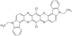 Pigment Violet 23, CAS 6358-30-1, Molecular Formula: C34H22Cl2N4O2 Pigment Violet 23, CAS 6358-30-1, Molecular Formula: C34H22Cl2N4O2