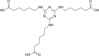 Triazinetrisaminohexanoic Acid, CAS 80584-91-4 (Belcor 590, Irgacor L 190), Molecular Formula: C21H36N6O6 Triazinetrisaminohexanoic Acid, CAS 80584-91-4 (Belcor 590, Irgacor L 190), Molecular Formula: C21H36N6O6